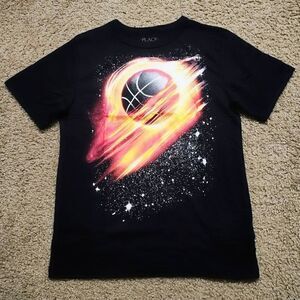 Place Boys Galaxy Baseball Short Sleeve T-shirt